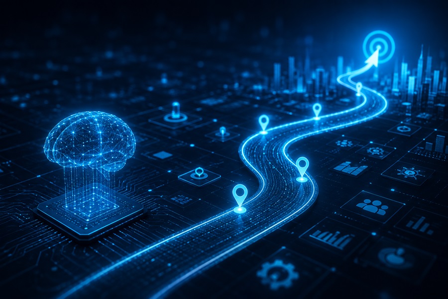 Define a winning AI strategy aligned with your business goals and future vision.